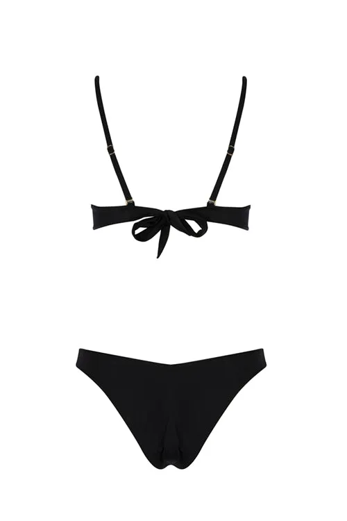 Black - Lyra Bikini Top