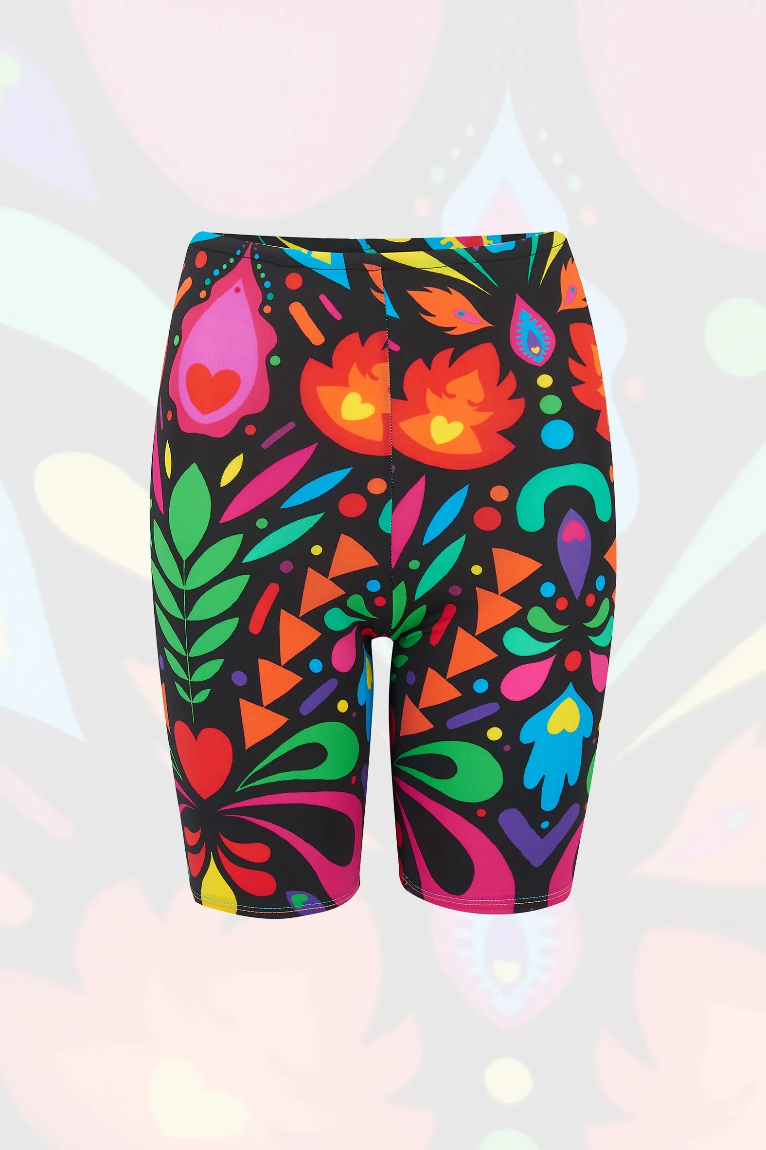 Black Rainbow Cycling Shorts in Femina Magicae