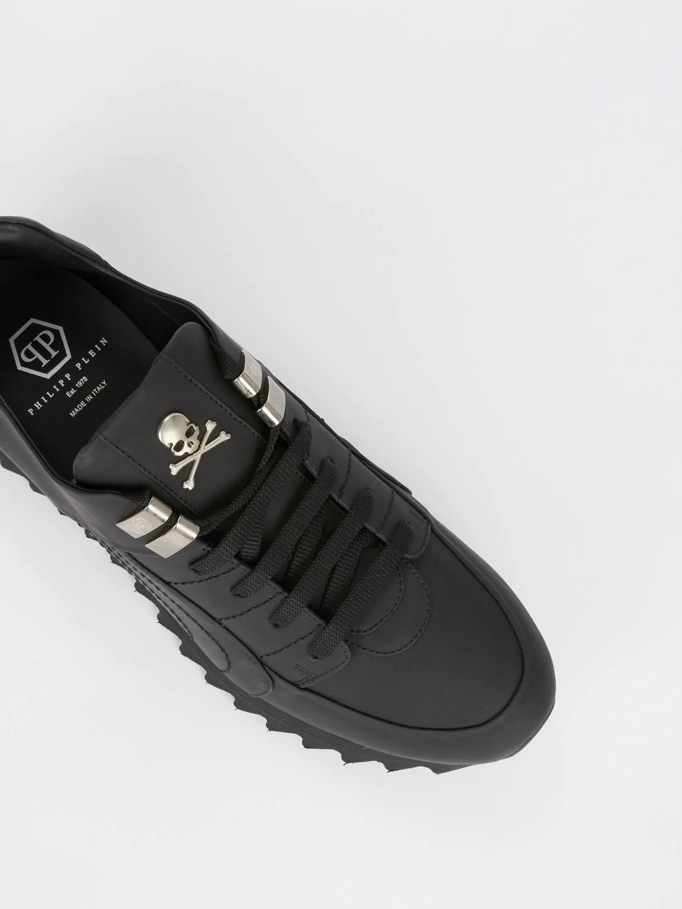 Black Skull Platform Sneakers