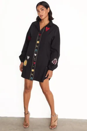 Black Sundazed Romance Austin Dress