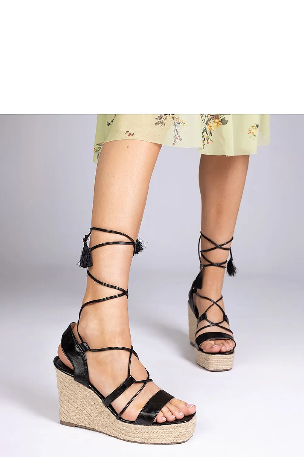 Black wedge espadrilles Klea