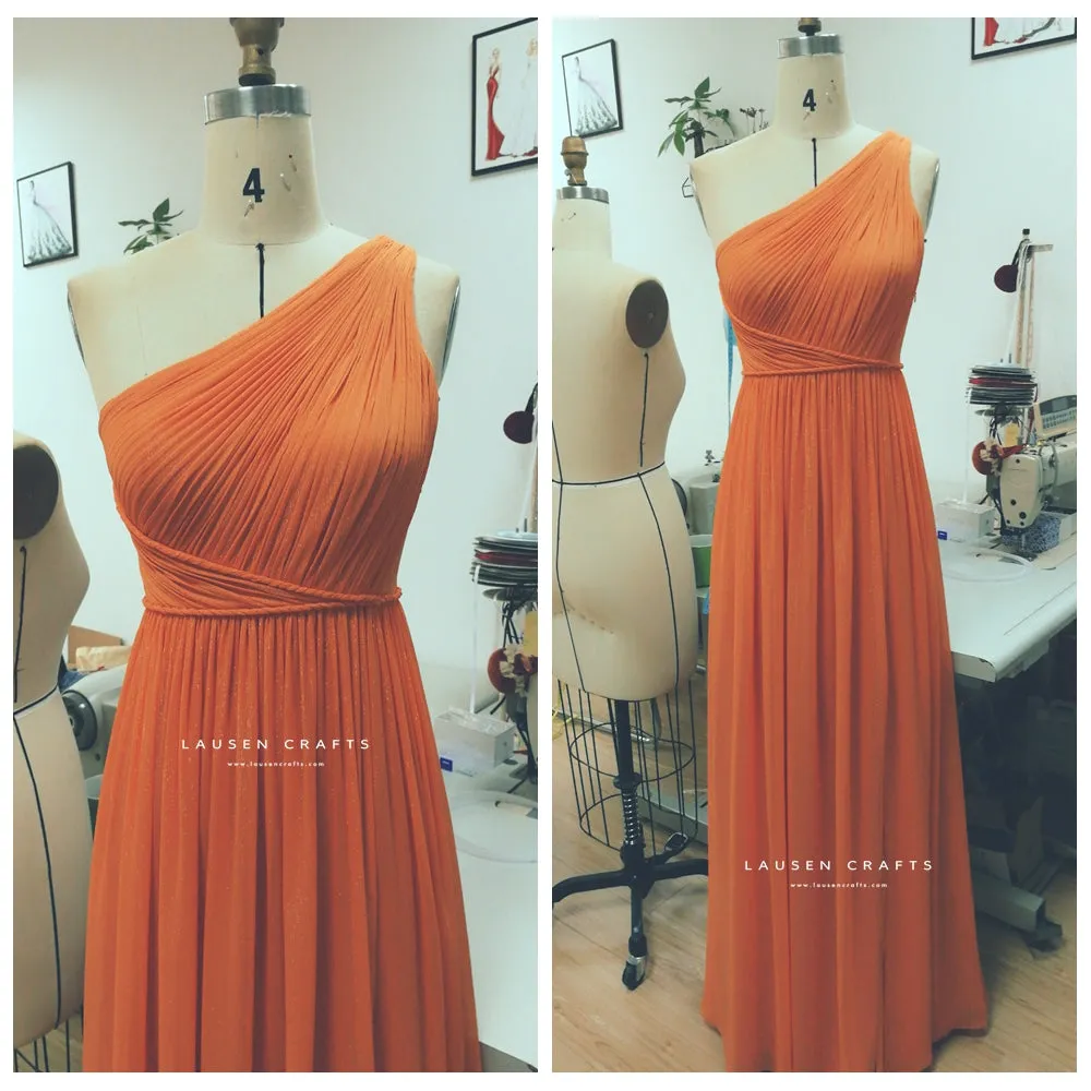 Blake Lively Inspired Orange Bridesmaid Dress Gossip Girl