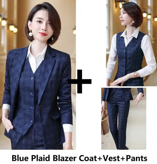 Blazer Fashion Plaid