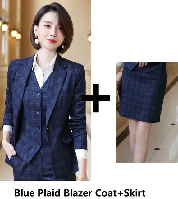 Blazer Fashion Plaid