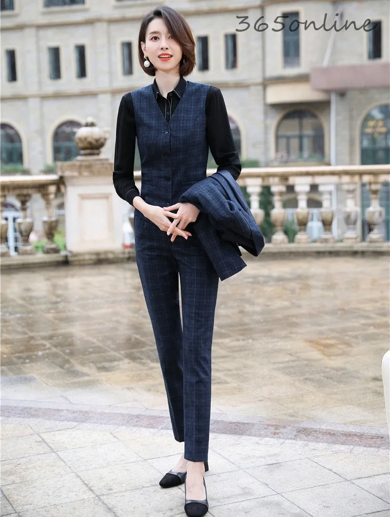Blazer Fashion Plaid
