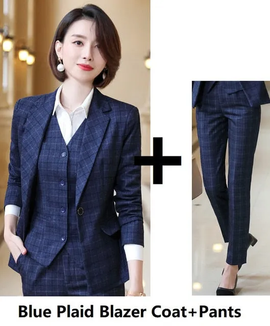 Blazer Fashion Plaid