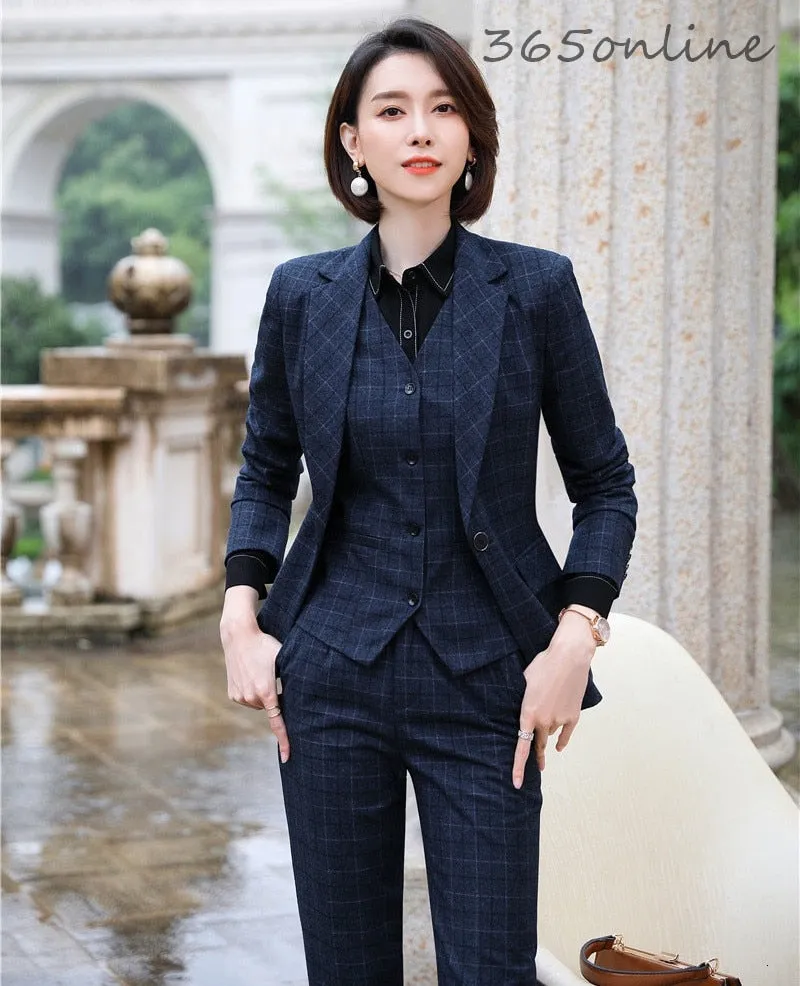 Blazer Fashion Plaid