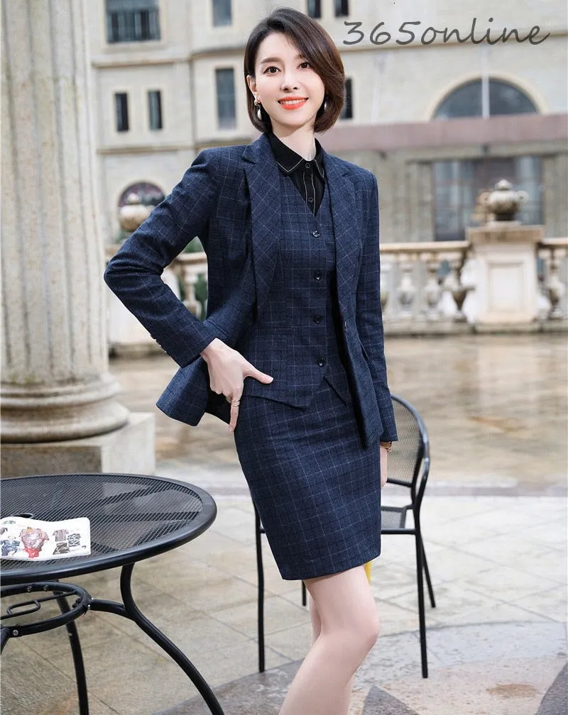 Blazer Fashion Plaid