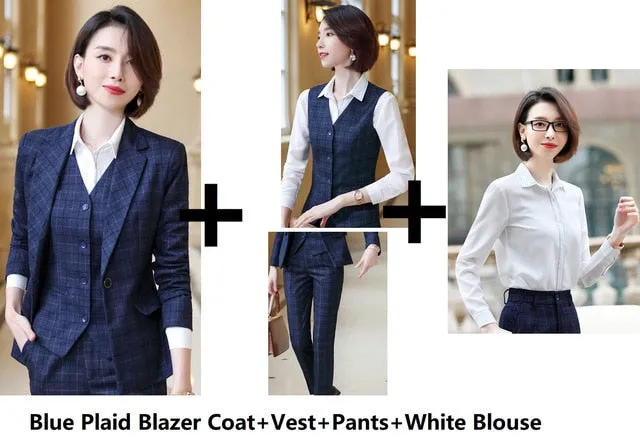 Blazer Fashion Plaid