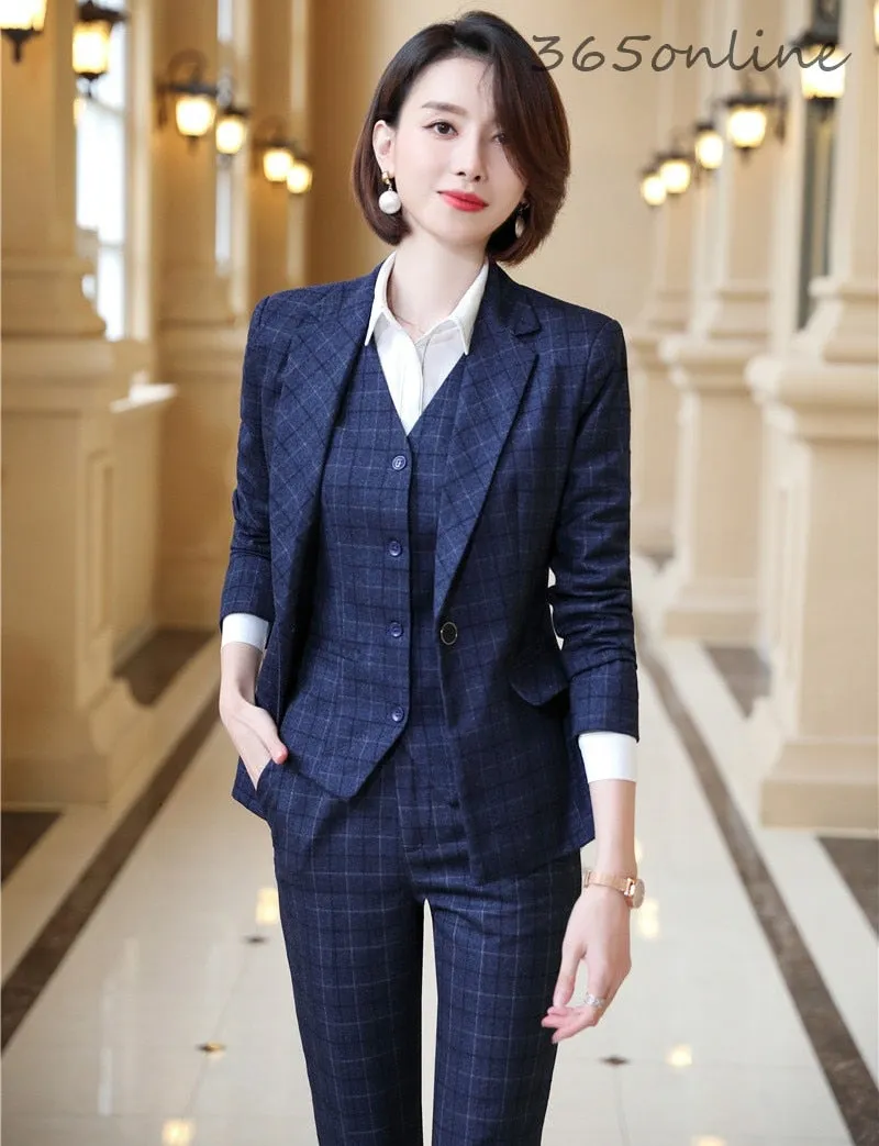 Blazer Fashion Plaid