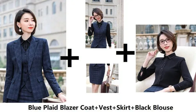 Blazer Fashion Plaid