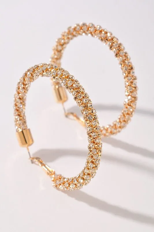 Bling Hoop Earrings