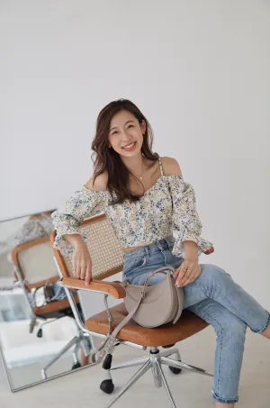 Blue Corn Cold Shoulder Top
