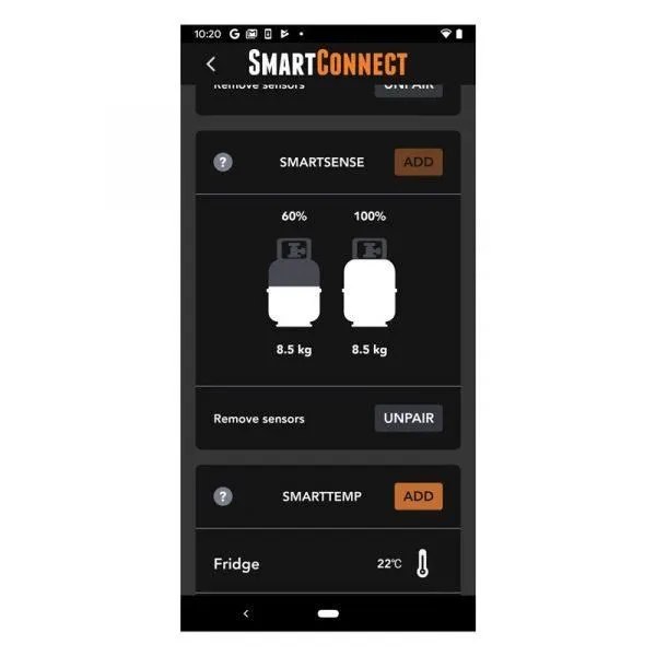 BMPRO Smartsense Premium - Pair of Gas Bottle Level Sensors