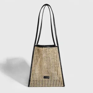 Bohemian Straw Tote Braided Beach Bags