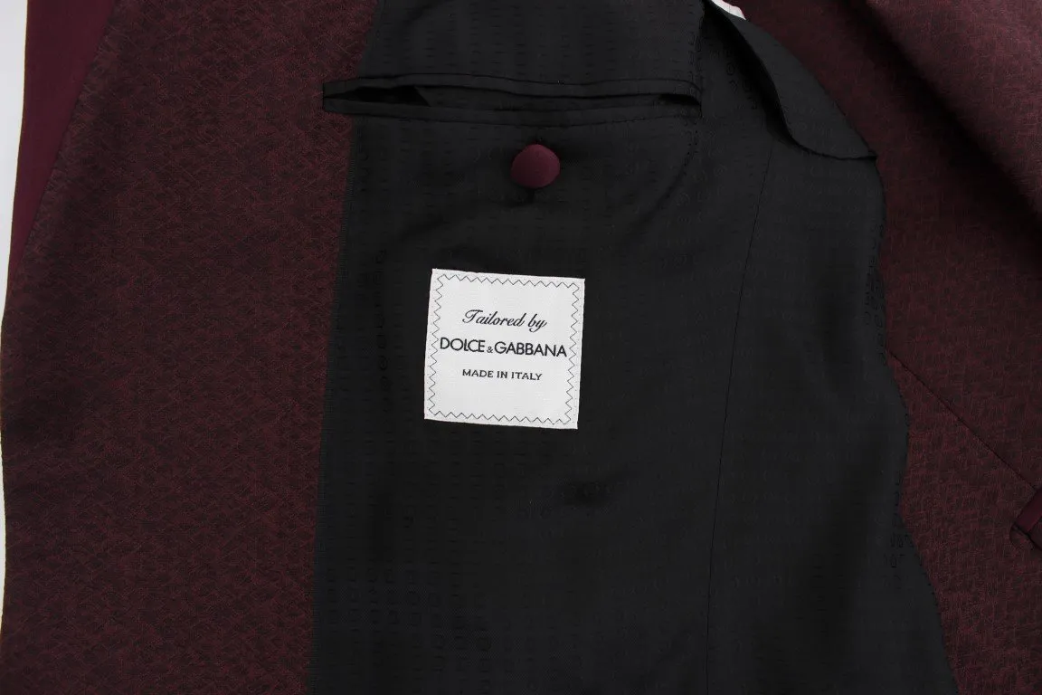 Bordeaux 3 Piece Slim Fit Suit Tuxedo
