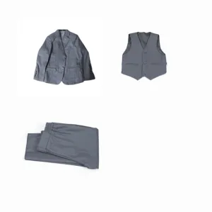 Boys 3pcs Slim Fit Classic Tuxedo Suits Blazer Vest Pants Sets