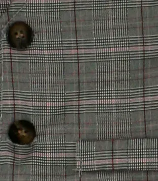 Boys Check Print Suit