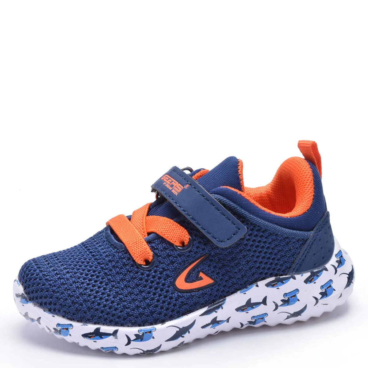 Boys Toddler Shoes Shark Athletic Kids Sneakers, Sizes 5-10