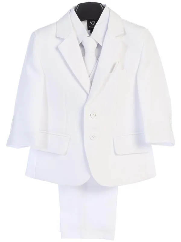 Boys White 5-Piece Suit LT3585-W