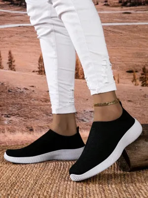 Breathable Knitted Casual Flat Loafers