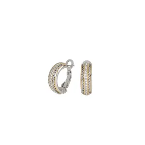 Briolette Collection - Pavé Hoop Earrings