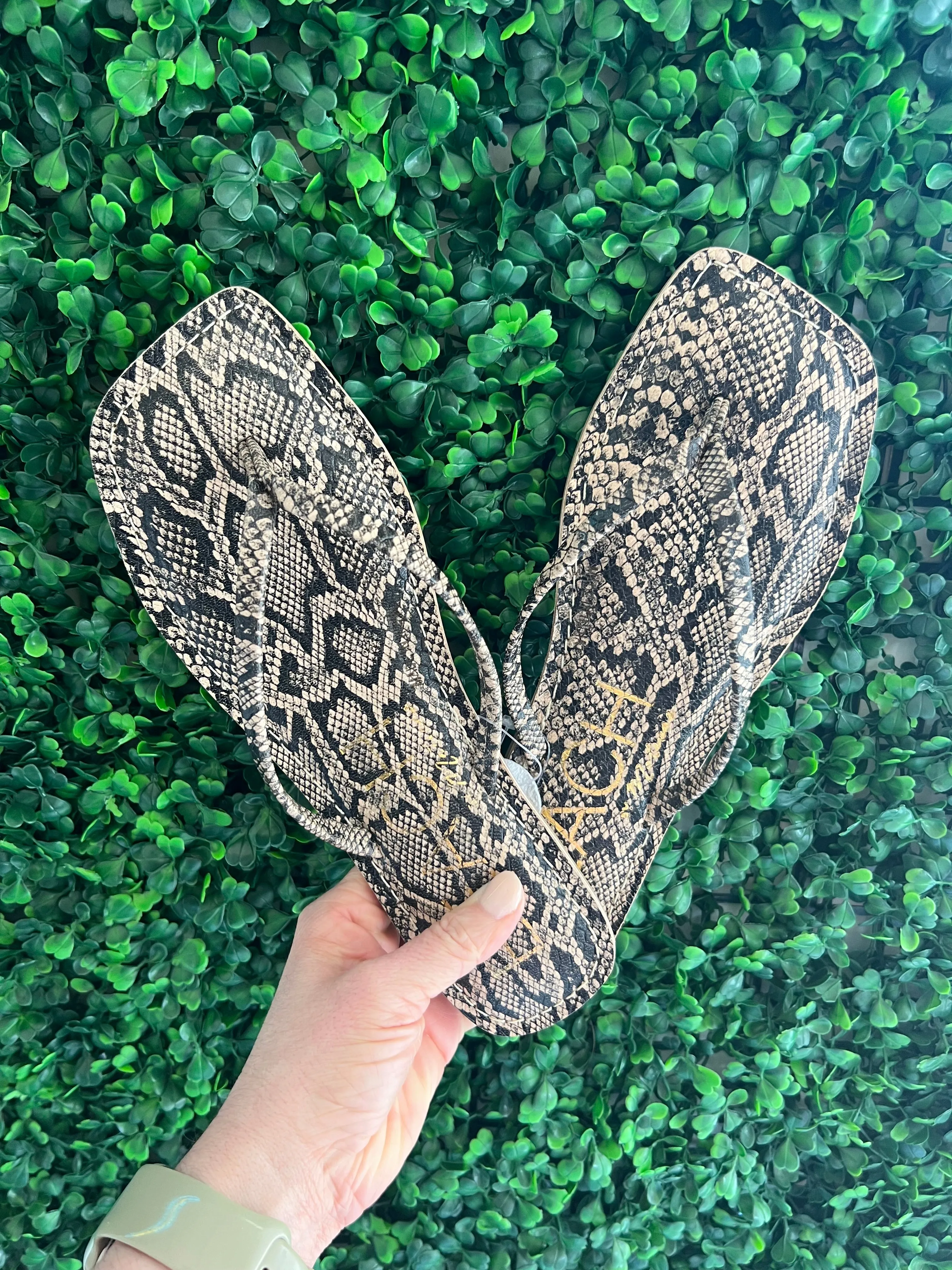 Bungalow Snake Skin Sandal