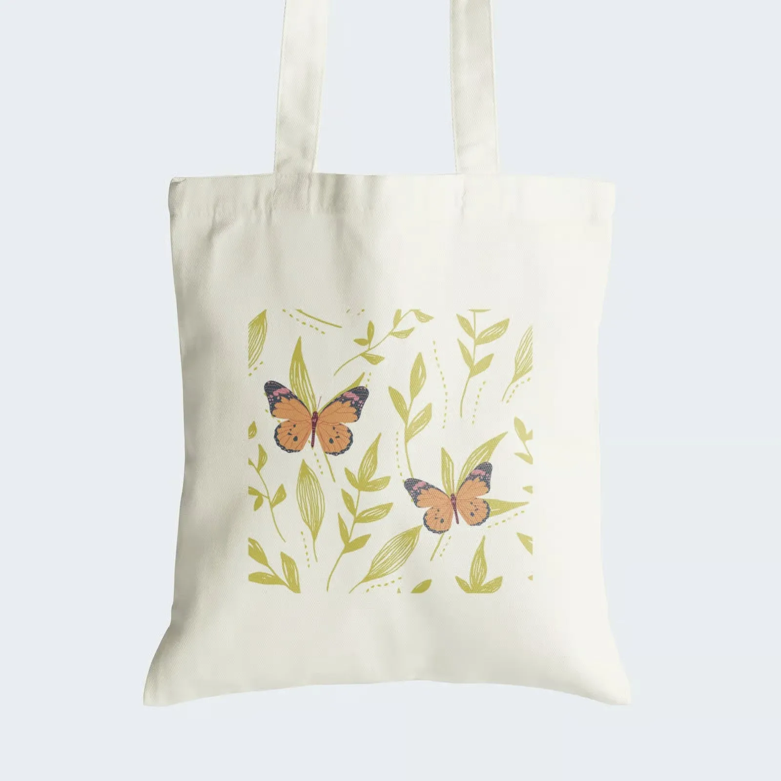 Butterfly Tote Bag With Zipper