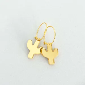 Cactus Mini Hoop Earrings