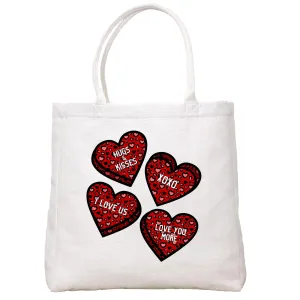 Candy Hearts Tote Bag