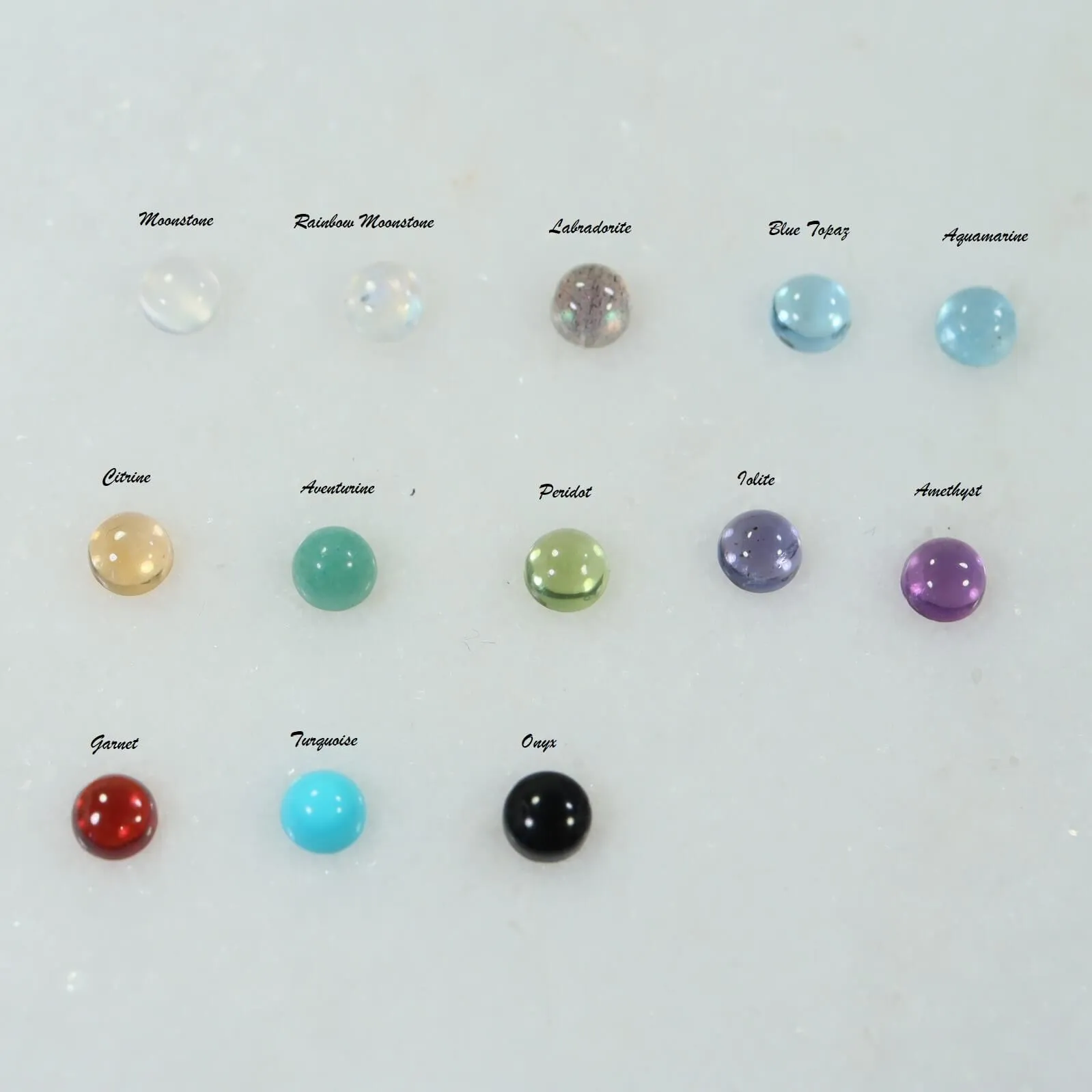Cartilage Hoop 4mm Gemstone Endless - Choose Your Color, Gauge, Diameter