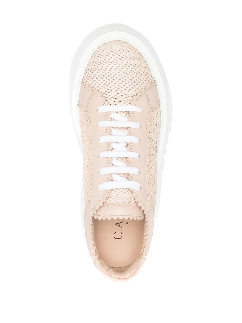 Casadei Pink Interwoven Chunky Sneakers