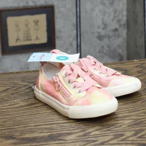 Cat & Jack Toddler Girls Luka Tie-Dye Double Zipper Sneakers 87834400 Pink 8T