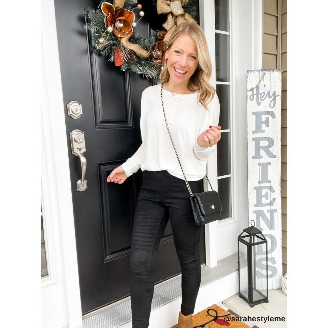 Charcoal Off The Shoulder Dolman Sleeve Top - Can Also Be Worn Boat Neck!!