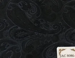 Charcoal Paisley Print Tuxedo Jacket