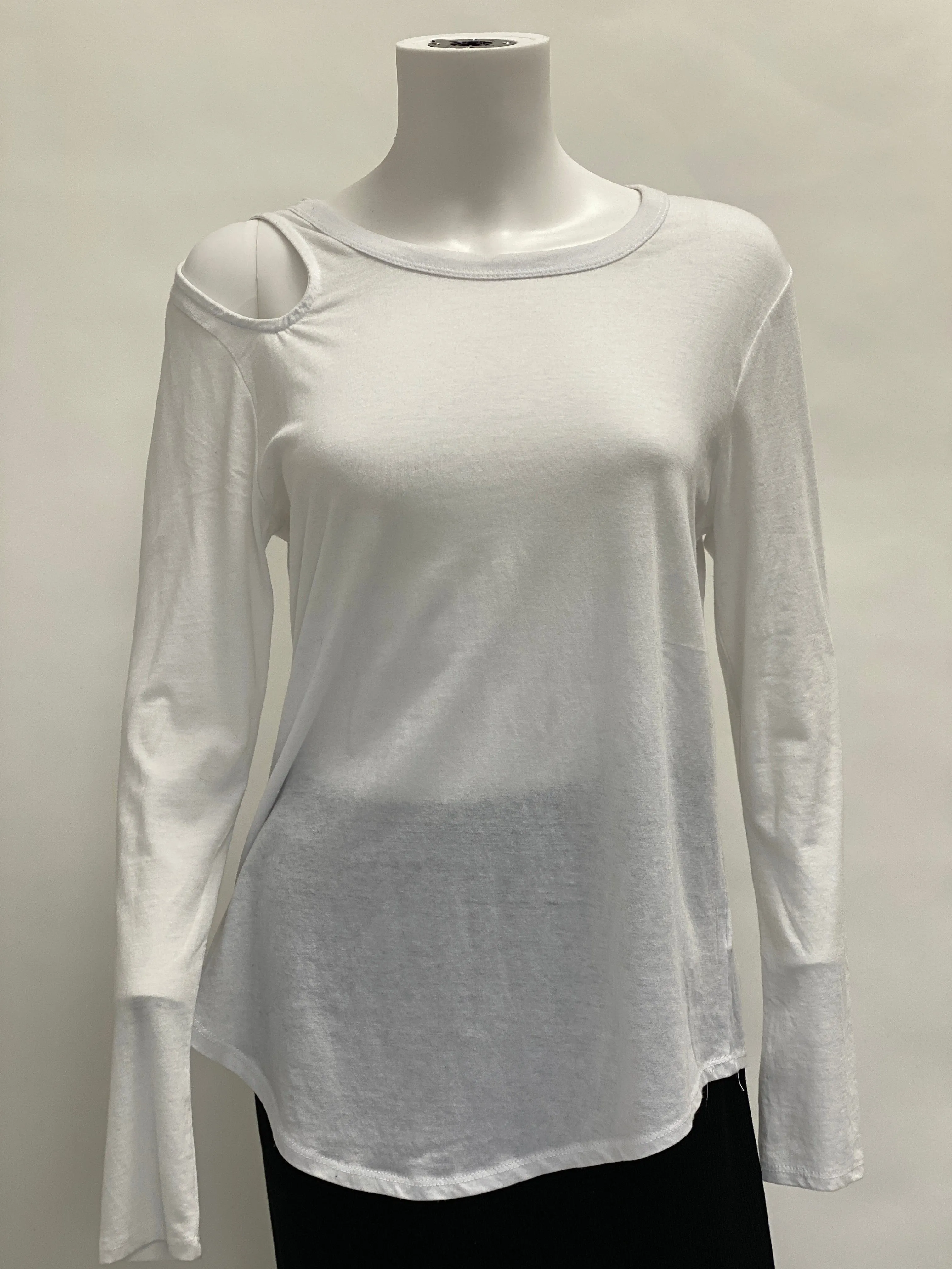 Chaser Long Sleeved Cold Shoulder Top