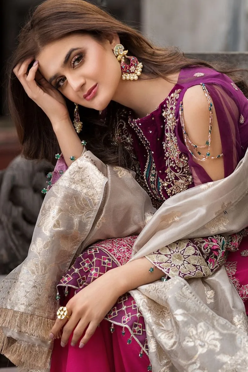 Chiffon Party Wear with Embroidery #M0032