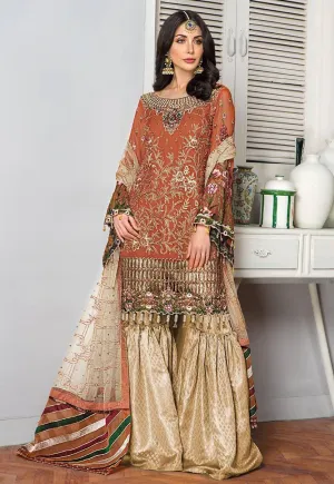 Chiffon Party Wear With Gharara #M0117