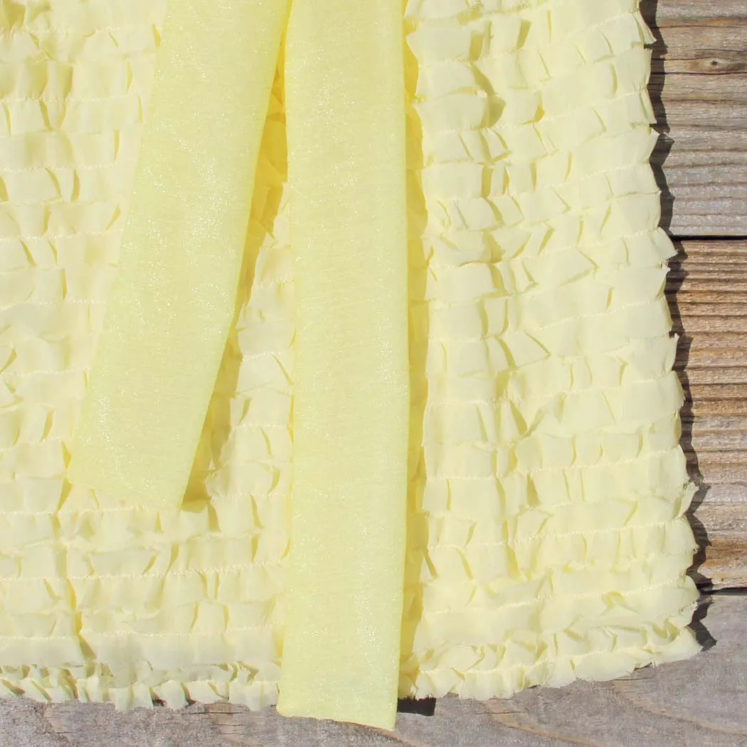 Chiffon Tart Dress in Lemon