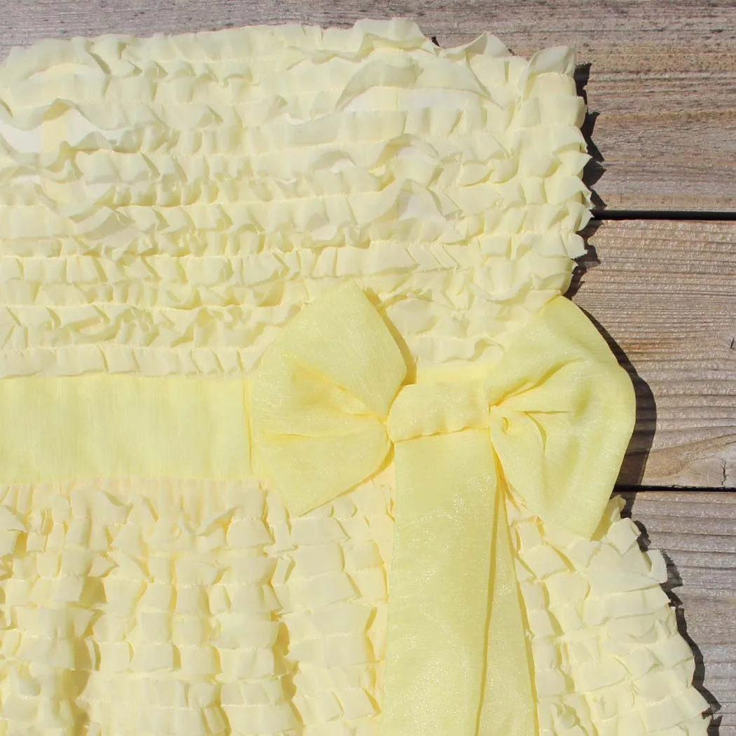 Chiffon Tart Dress in Lemon