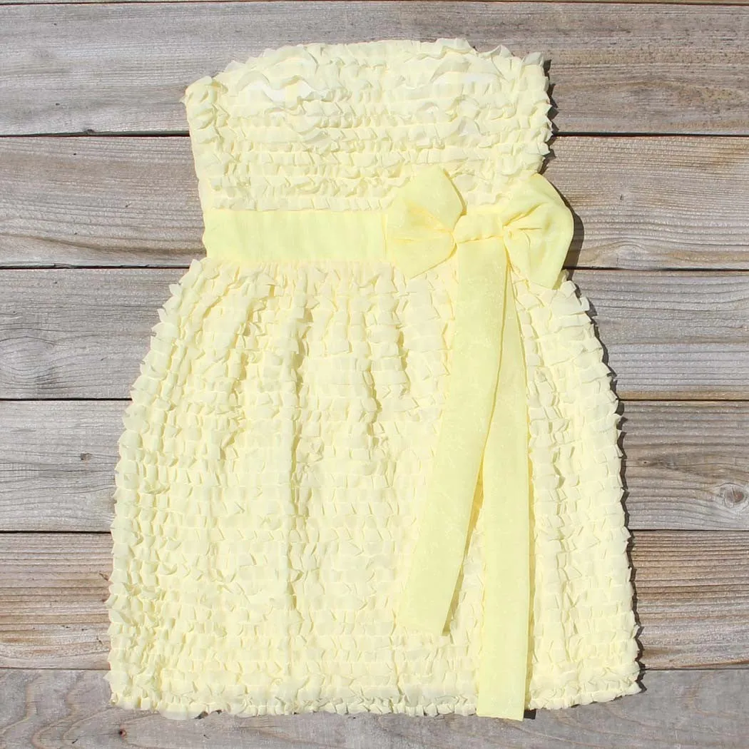 Chiffon Tart Dress in Lemon