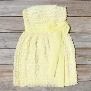 Chiffon Tart Dress in Lemon