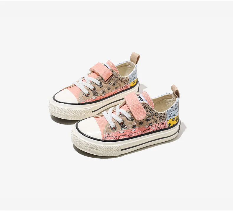 Children's Canvas  Casual Breathable Non-slip Sneakers - Pink