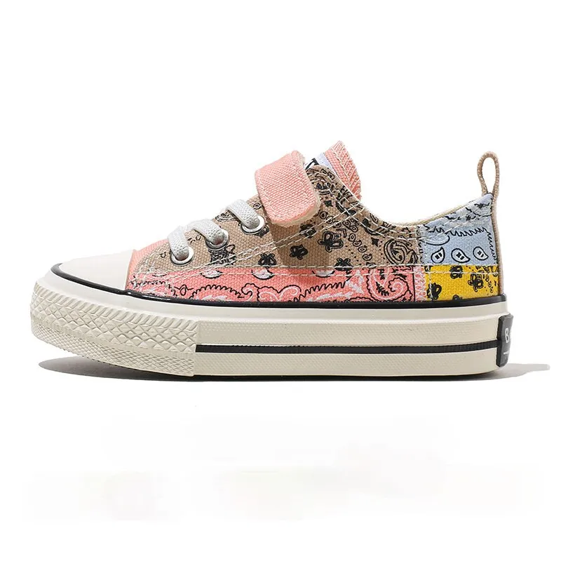 Children's Canvas  Casual Breathable Non-slip Sneakers - Pink