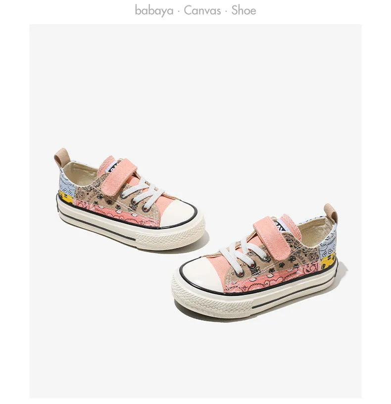 Children's Canvas  Casual Breathable Non-slip Sneakers - Pink