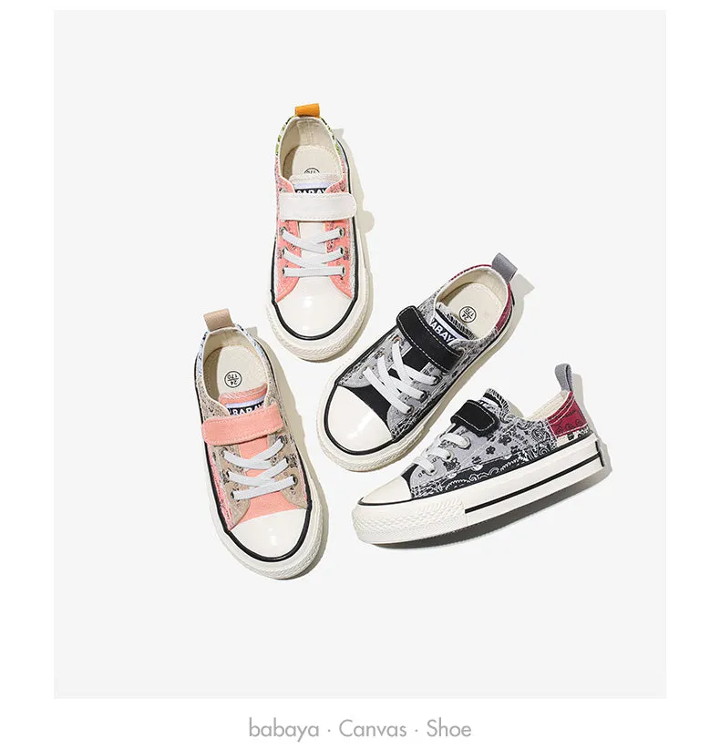 Children's Canvas  Casual Breathable Non-slip Sneakers - Pink