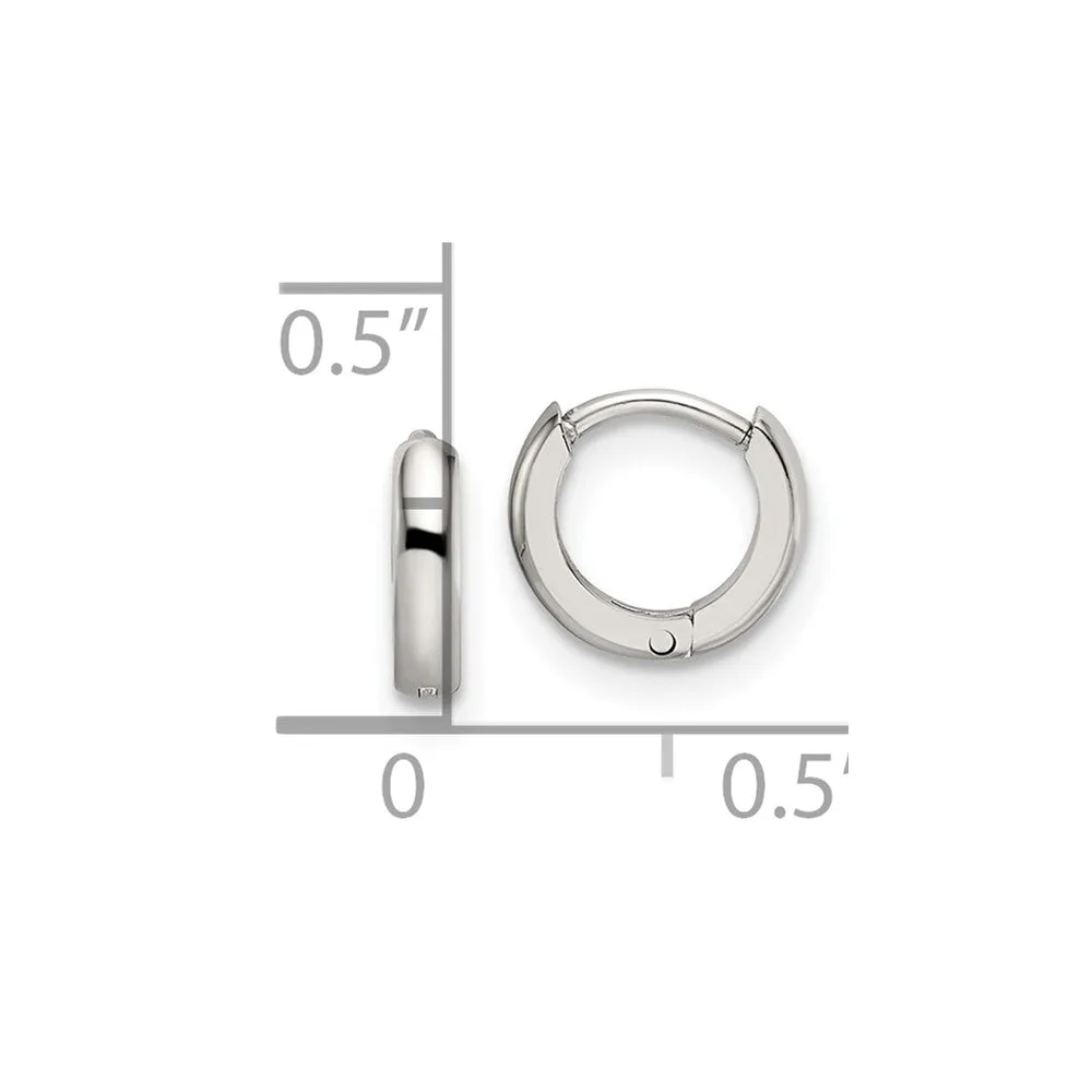 Chisel Stainless Steel Polished 2mm Endless Hinged Hoops