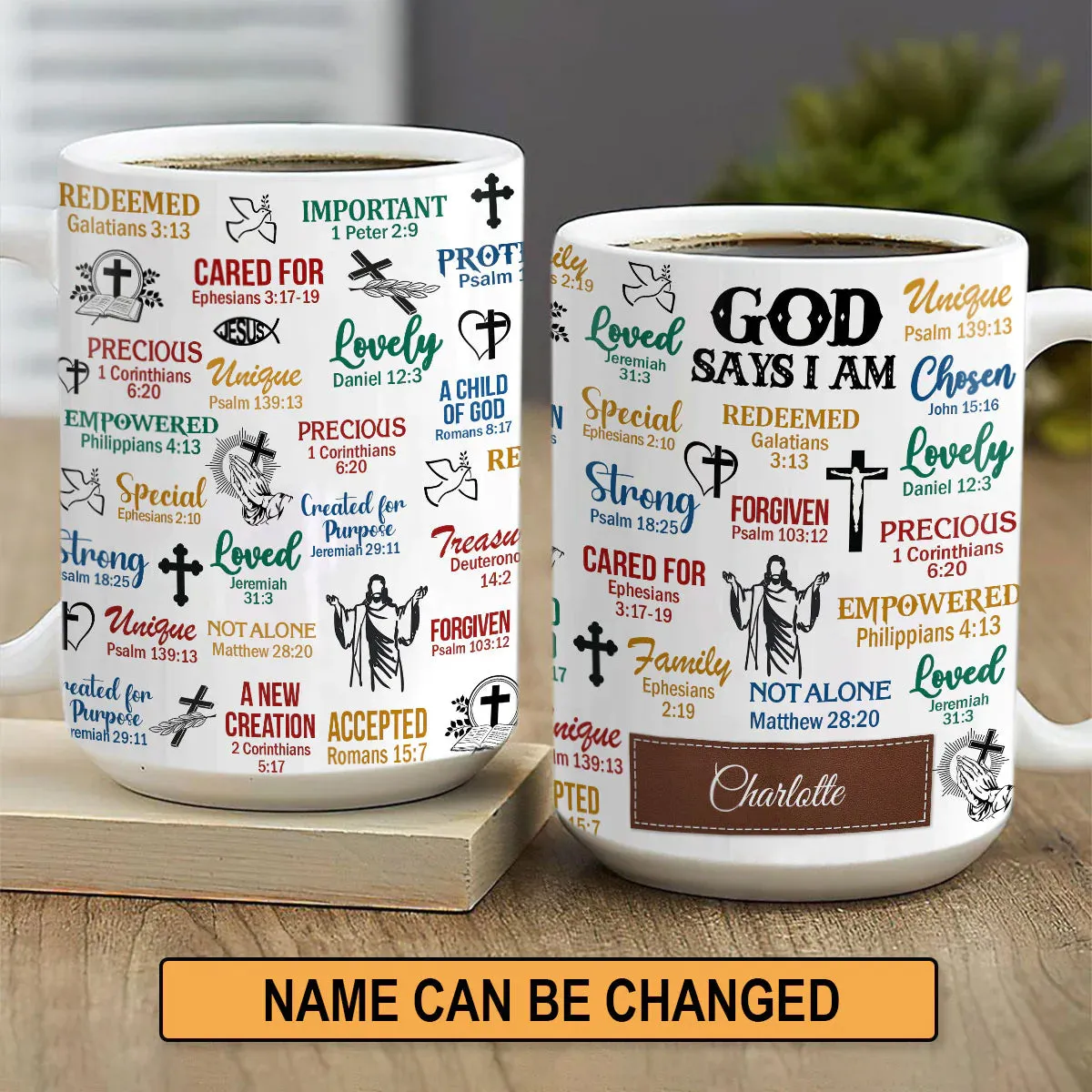 Christianart Handbag, Personalized Hand Bag, What God Says About You, Personalized Gifts, Gifts for Women.