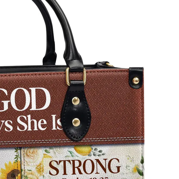 Christianartbag Handbags, God Says She Is Leather Bags, Personalized Bags, Gifts for Women, Christmas Gift, CABLTB01290723.