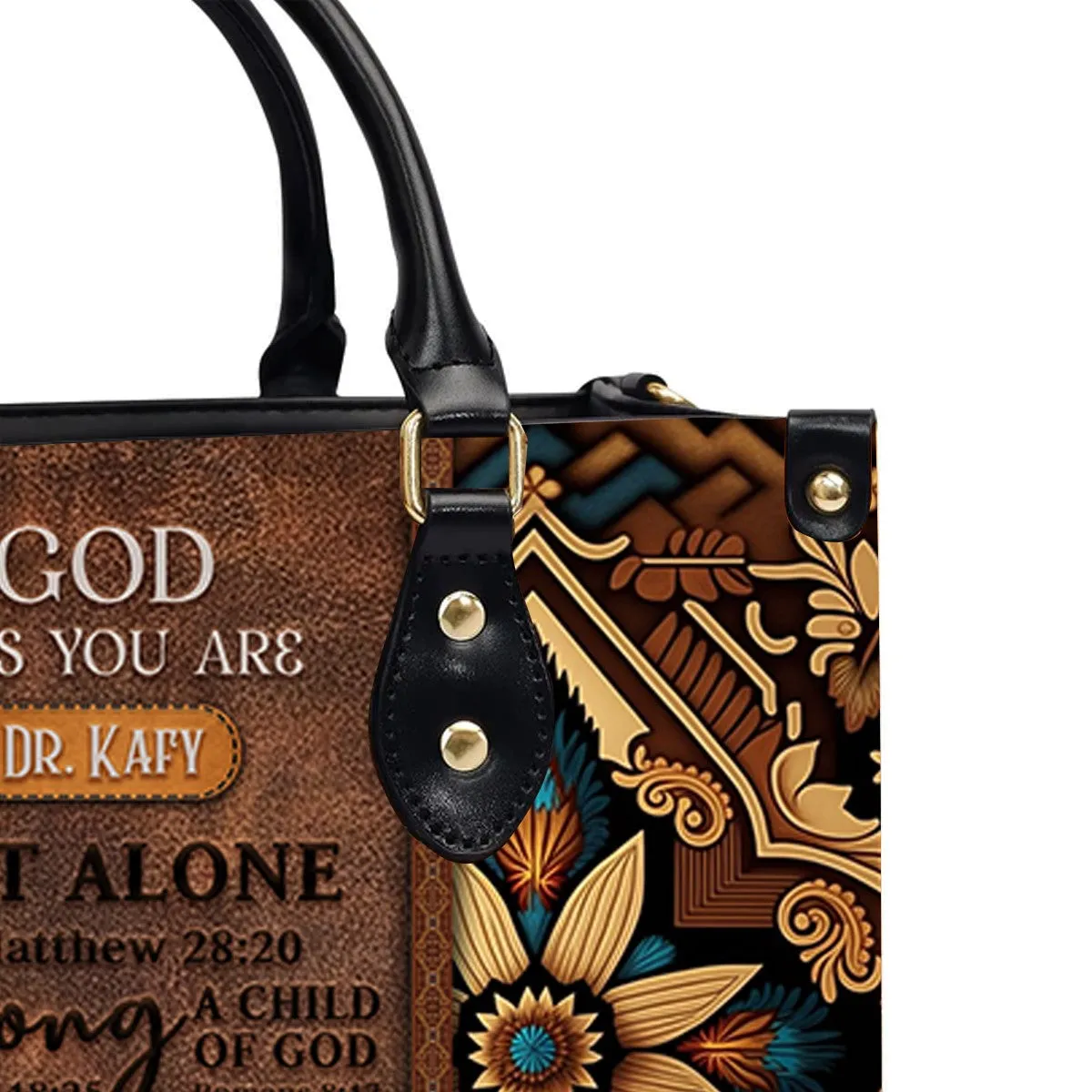 Christianartbag Handbags, GOD Says You Are Leather Handbag, Southwest Native American embroidery Handbag, Gifts for Women, CABLTB02101023.